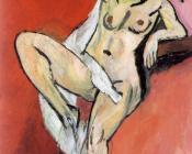 亨利 马蒂斯 : 披着白色围巾的裸体女人